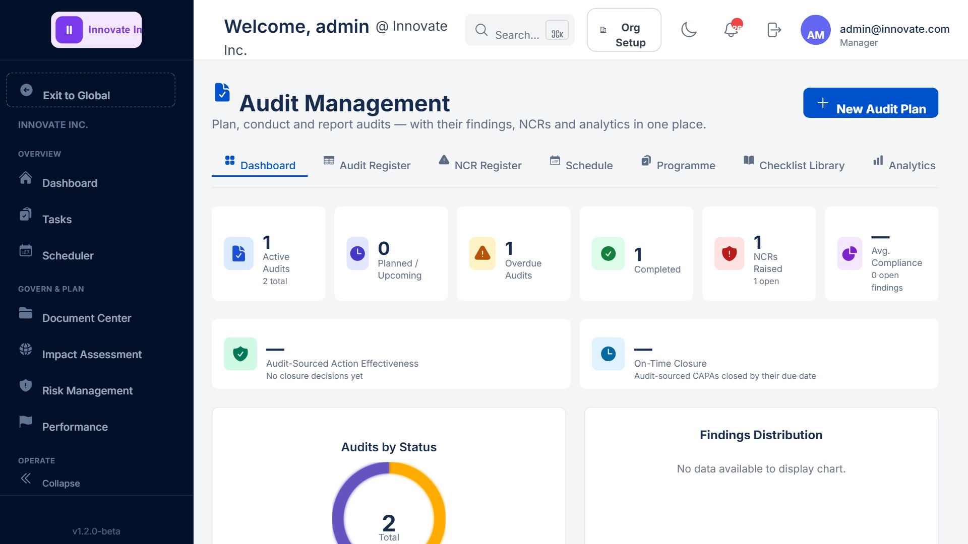 Food registers in ISOXPERT Compliance360